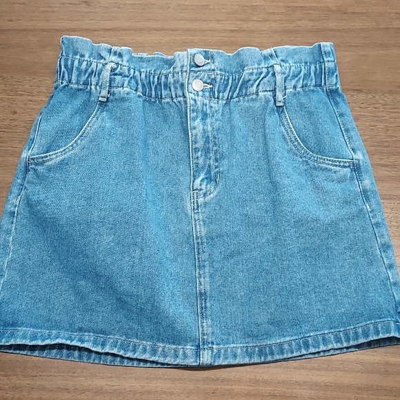 PacSun Paper Bag Denim Skirt - Picture 1 of 9